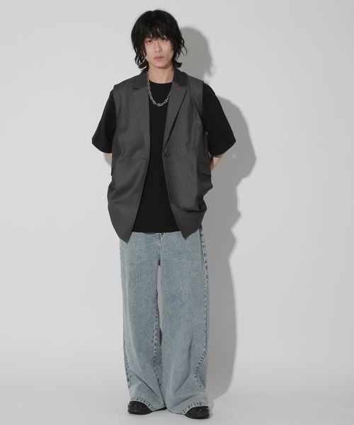 Anui（アニュイ）の「【UNISEX/3サイズ展開】バックラインデニム（デニムパンツ・レディース・ブルー/ブラック・SMALL/MEDIUM/LARGE）」の16枚目の写真