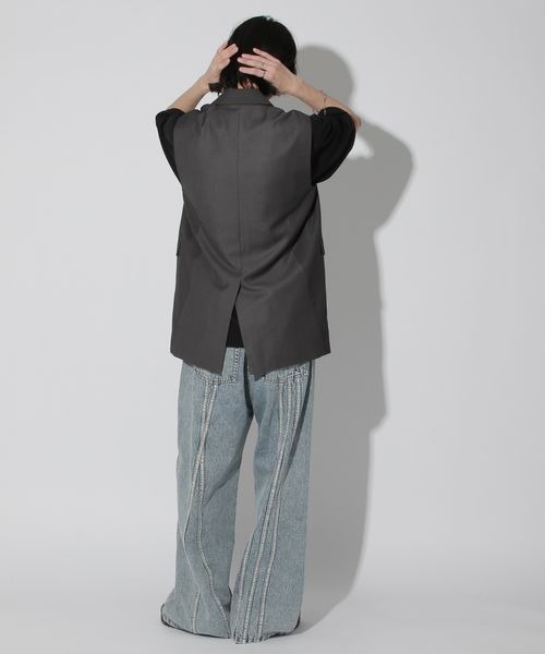 Anui（アニュイ）の「【UNISEX/3サイズ展開】バックラインデニム（デニムパンツ・レディース・ブルー/ブラック・SMALL/MEDIUM/LARGE）」の17枚目の写真