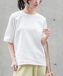 【汗じみ防止】汗じみ軽減ワイドリブカットソー