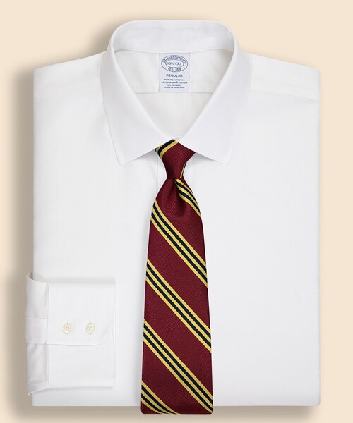 BROOKS BROTHERS(ブルックスブラザーズ)の「スーピマコットン ストレッチツイル ドレスシャツ Regular Fit(ビジネスシャツ・メンズ・ホワイト・16 1/2-34/16 1/2-32/16-34/15 1/2-34/15 1/2-32/16-33/15-32/17-34/14 1/2-31/14 1/2-32/15-31/15-33/15-34/15 1/2-31/15 1/2-33/16-31/16-32/16 1/2-33/17-32/17-33/17 1/2-33)」の1枚目の写真