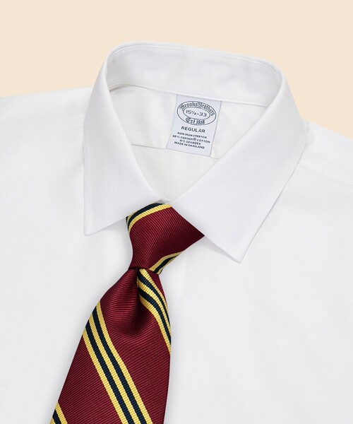 BROOKS BROTHERS(ブルックスブラザーズ)の「スーピマコットン ストレッチツイル ドレスシャツ Regular Fit(ビジネスシャツ・メンズ・ホワイト・16 1/2-34/16 1/2-32/16-34/15 1/2-34/15 1/2-32/16-33/15-32/17-34/14 1/2-31/14 1/2-32/15-31/15-33/15-34/15 1/2-31/15 1/2-33/16-31/16-32/16 1/2-33/17-32/17-33/17 1/2-33)」の3枚目の写真