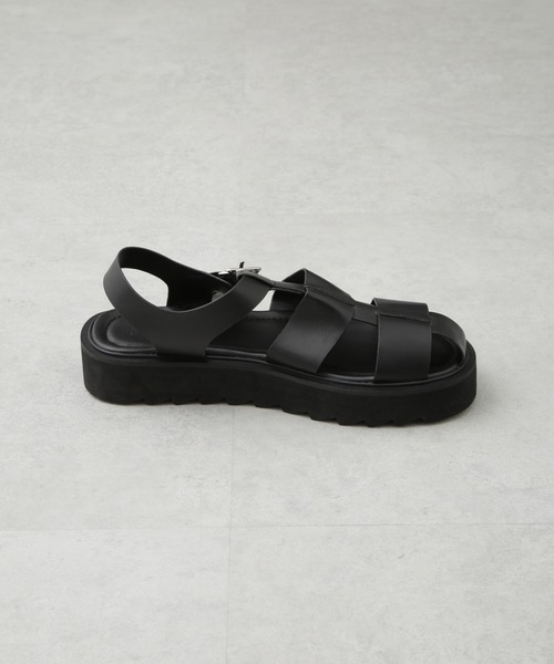 NANO universe（ナノユニバース）の「ライトウェイトグルカサンダル（サンダル・メンズ・ブラック・S/M/L）」の6枚目の写真