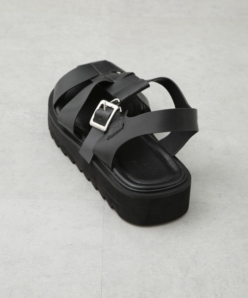 NANO universe（ナノユニバース）の「ライトウェイトグルカサンダル（サンダル・メンズ・ブラック・S/M/L）」の8枚目の写真