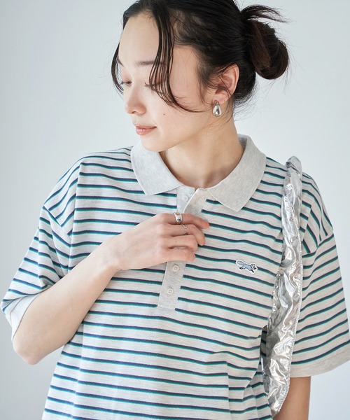 coen(コーエン)の「PENNEYS(ペニーズ)別注 ポロシャツ(ポロシャツ・レディース・ナチュラル/その他4/ブラック/ピンク/その他1/その他2/その他3・M/L)」の4枚目の写真