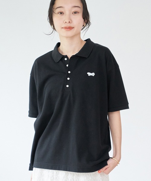 coen(コーエン)の「PENNEYS(ペニーズ)別注 ポロシャツ(ポロシャツ・レディース・ナチュラル/その他4/ブラック/ピンク/その他1/その他2/その他3・M/L)」の2枚目の写真