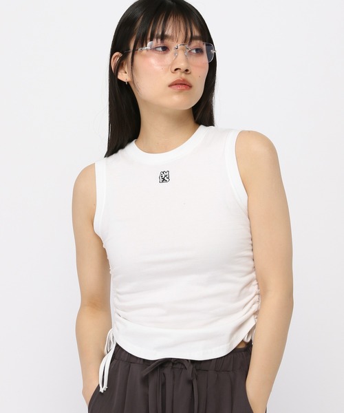 AMESWORLDWIDE（アメスワールドワイド）の「AMES WORLDWIDE ／スモールロゴキャミ（タンクトップ・レディース・ホワイト/グレー/ブラック・FREE）」の2枚目の写真