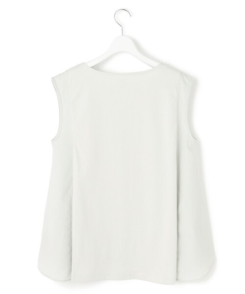 J.PRESS YORK STREET(ジェイプレスヨークストリート)の「【WOMEN】ファブリックポイント ノースリーブプルオーバー(Tシャツ/カットソー・レディース・ブラック系/ライトグリーン系/スカイブルー系/ホワイト系・F)」の9枚目の写真