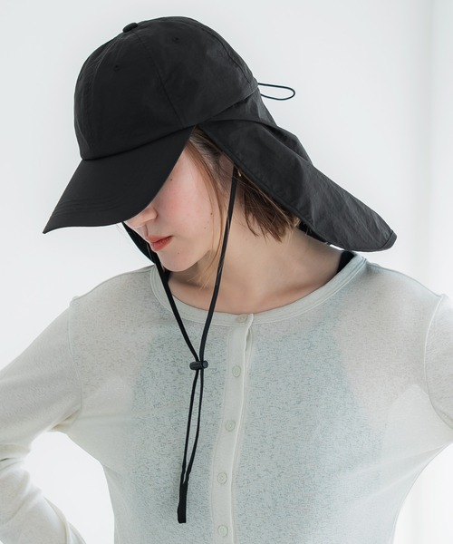 coca（coca）（コカ）の「日除けキャップ（キャップ・レディース・ブラック/ベージュ・ONE SIZE）」の10枚目の写真