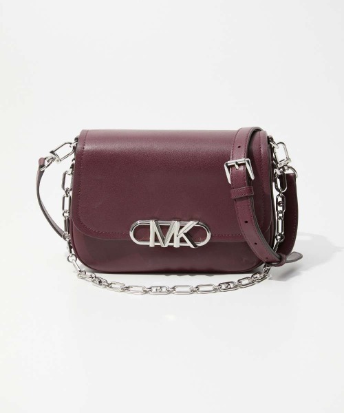 MICHAEL KORS(マイケルコース)の「MICHAEL KORS Parker Medium Leather Shoulder Bag マイケルコース パーカー ミディアム レザーショルダーバッグ(ショルダーバッグ・レディース・バーガンディー・FREE)」の2枚目の写真