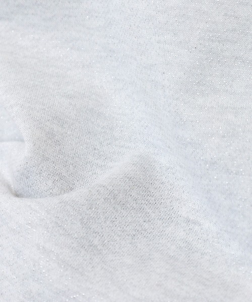 atONE(アットワン)の「ラメ混裏毛デザインハーフスリーブプルオーバートップス(Tシャツ/カットソー・レディース・杢グレー/チャコール/オートミール・L/M)」の15枚目の写真