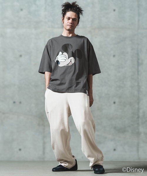 GLIMCLAP（グリムクラップ）の「mt9696- Printed T-shirtr-Mickey Mouse- 【ミッキー】プリントTシャツ（Tシャツ/カットソー・メンズ・スミクロ/レッド/オフホワイト・S/M/L）」の13枚目の写真