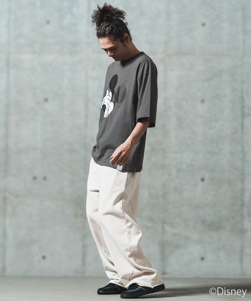 GLIMCLAP（グリムクラップ）の「mt9696- Printed T-shirtr-Mickey Mouse- 【ミッキー】プリントTシャツ（Tシャツ/カットソー・メンズ・スミクロ/レッド/オフホワイト・S/M/L）」の15枚目の写真