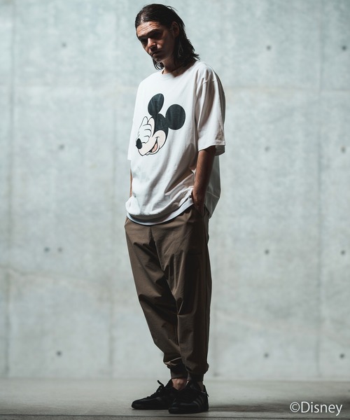 GLIMCLAP（グリムクラップ）の「mt9696- Printed T-shirtr-Mickey Mouse- 【ミッキー】プリントTシャツ（Tシャツ/カットソー・メンズ・スミクロ/レッド/オフホワイト・S/M/L）」の19枚目の写真