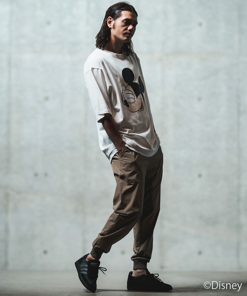 GLIMCLAP（グリムクラップ）の「mt9696- Printed T-shirtr-Mickey Mouse- 【ミッキー】プリントTシャツ（Tシャツ/カットソー・メンズ・スミクロ/レッド/オフホワイト・S/M/L）」の21枚目の写真