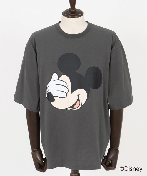 GLIMCLAP（グリムクラップ）の「mt9696- Printed T-shirtr-Mickey Mouse- 【ミッキー】プリントTシャツ（Tシャツ/カットソー・メンズ・スミクロ/レッド/オフホワイト・S/M/L）」の22枚目の写真