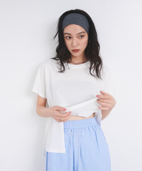 セール】ツイストデザインTシャツ（Tシャツ/カットソー）｜FMiBL