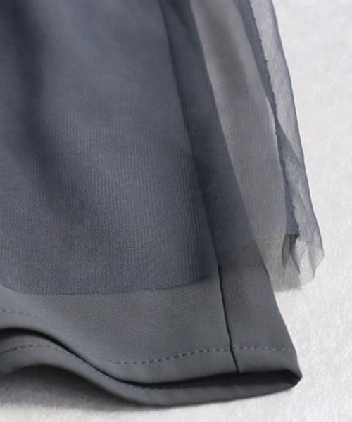 antiqua（アンティカ）の「チュールフリルベスト（ベスト・レディース・ブラック/チャコールグレー・ONE SIZE）」の19枚目の写真