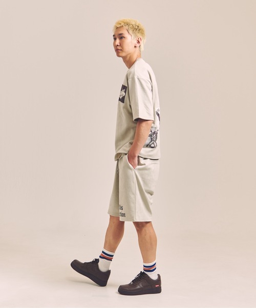 GALLIS ADDICTION（ガリスアディクション）の「GA SUEDE LOGO SHORTS（その他パンツ・メンズ・ブラック/ライトグレー・M/L）」の4枚目の写真