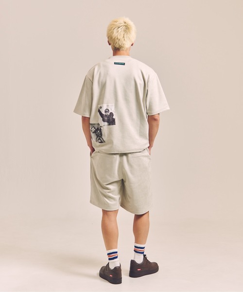 GALLIS ADDICTION（ガリスアディクション）の「GA SUEDE LOGO SHORTS（その他パンツ・メンズ・ブラック/ライトグレー・M/L）」の5枚目の写真