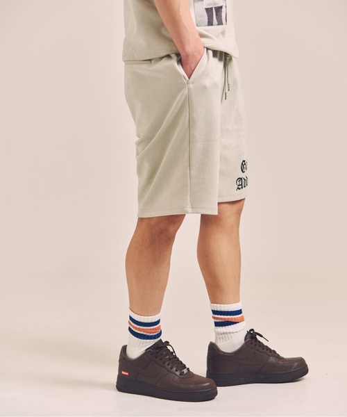GALLIS ADDICTION（ガリスアディクション）の「GA SUEDE LOGO SHORTS（その他パンツ・メンズ・ブラック/ライトグレー・M/L）」の8枚目の写真