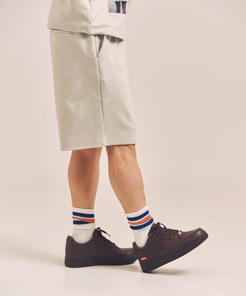 GALLIS ADDICTION（ガリスアディクション）の「GA SUEDE LOGO SHORTS（その他パンツ・メンズ・ブラック/ライトグレー・M/L）」の10枚目の写真