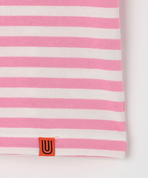 UNIVERSAL OVERALL（ユニバーサルオーバーオール）の「【SHIPS any別注】UNIVERSAL OVERALL: WINDY Jr. ワッペン ボーダー Tシャツ <KIDS>（Tシャツ/カットソー・キッズ・ブルー/ピンク/グリーン/ブラック・110/120/130/140/150）」の9枚目の写真