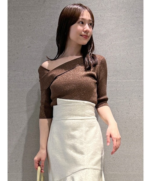 SNIDEL◆ニット・セーター(厚手)/one/アクリル/グリーン/無地/swnt224043/ SNIDEL(スナイデル) / ニット・セーター(厚手)/one/アクリル
