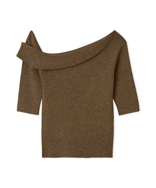 新作新品タグ付き　スナイデル♡Sustainableアシメリブニットプルオーバー Sustainableアシメリブニットプルオーバー(ニット)｜トップス