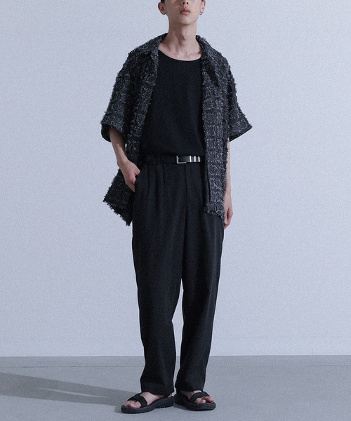 MDR（エムディアール）の「『イージーテーパードパンツ』（チノパンツ・メンズ・グレイッシュベージュ/ブラック・M/L）」の3枚目の写真