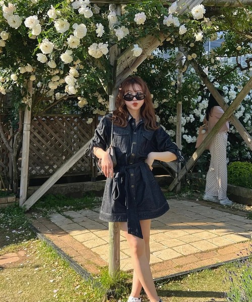 RANCLIC(ランクリック)の「デニムミニワンピース(ワンピース・レディース・ブラック・S)」の22枚目の写真