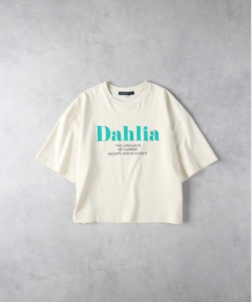 Right-on（ライトオン）の「HONEYSUCKLE ROSE(ハニーサックルローズ)【レディース】プリントビッグＴシャツ（Tシャツ/カットソー・レディース・オフホワイト/ベージュ/ブラック・L/M）」の14枚目の写真