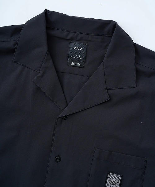 RVCA(ルーカ)の「RVCA メンズ 【UTILITY】 BLOCK SHIRTS 半袖シャツ 【2025年夏モデル】/ルーカ水陸両用セットアップ対応撥水速乾塩素対応UVケア半袖ボーリングシャツ(シャツ/ブラウス・メンズ・ブラック/グレー系その他/キャメル・SMALL/X-LARGE/MEDIUM/LARGE)」の5枚目の写真