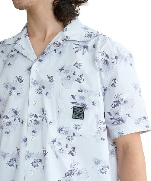 RVCA(ルーカ)の「RVCA メンズ 【UTILITY】 BLOCK SHIRTS 半袖シャツ 【2025年夏モデル】/ルーカ水陸両用セットアップ対応撥水速乾塩素対応UVケア半袖ボーリングシャツ(シャツ/ブラウス・メンズ・ブラック/グレー系その他/キャメル・SMALL/X-LARGE/MEDIUM/LARGE)」の9枚目の写真
