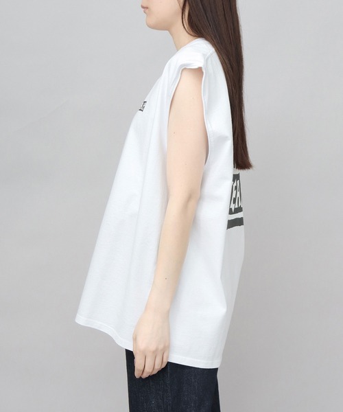VISION STREET WEAR(ヴィジョンストリートウェア)の「ビッグシルエット ヴィンテージロゴ ノースリーブTシャツ(Tシャツ/カットソー・メンズ・ブラック/ホワイト・M/L/XL)」の14枚目の写真