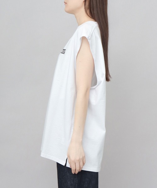 VISION STREET WEAR(ヴィジョンストリートウェア)の「ビッグシルエット ヴィンテージロゴ ノースリーブTシャツ(Tシャツ/カットソー・メンズ・ブラック/ホワイト・M/L/XL)」の16枚目の写真