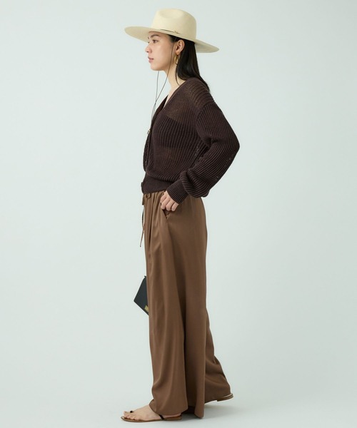 Chaos(カオス)の「Chaos(カオス)/リナリアリネンツイカーディガン(カーディガン/ボレロ・レディース・チャコール/ライトグレー/ブラウン・FREE)」の13枚目の写真