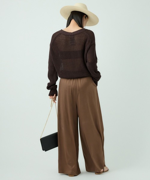 Chaos(カオス)の「Chaos(カオス)/リナリアリネンツイカーディガン(カーディガン/ボレロ・レディース・チャコール/ライトグレー/ブラウン・FREE)」の12枚目の写真