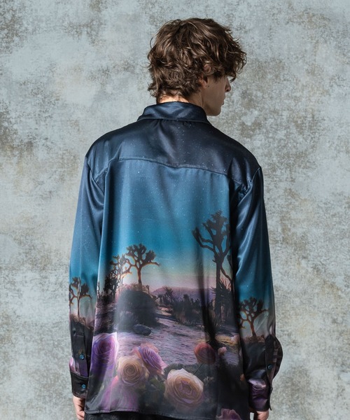 glamb（グラム）の「Hidden Valley Shirt / ヒドゥンバレーシャツ（シャツ/ブラウス・メンズ・ネイビー/ブラック・S/M/L）」の9枚目の写真