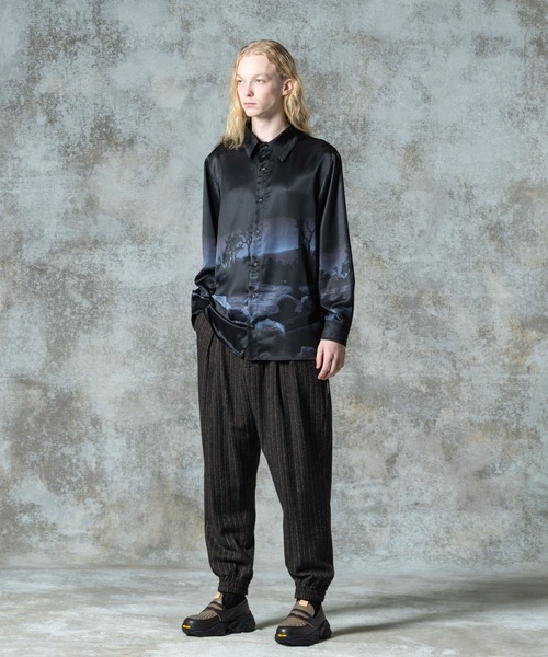glamb（グラム）の「Hidden Valley Shirt / ヒドゥンバレーシャツ（シャツ/ブラウス・メンズ・ネイビー/ブラック・S/M/L）」の10枚目の写真