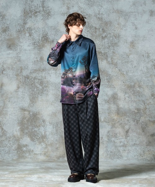 glamb（グラム）の「Hidden Valley Shirt / ヒドゥンバレーシャツ（シャツ/ブラウス・メンズ・ネイビー/ブラック・S/M/L）」の13枚目の写真