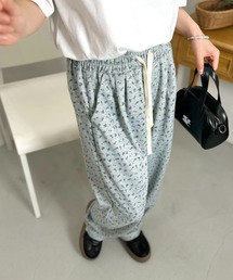 mebole（メボレ）の「Pure flower ルーズワイドパンツ（スウェットパンツ）」