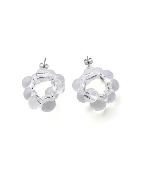 marjour（マージュール）の「CLEAR PIERCE（ピアス（両耳用）・レディース・クリア/グレー・FREE）」の8枚目の写真