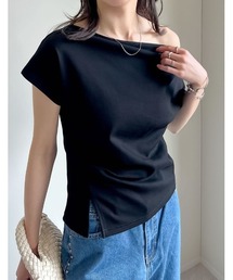 Re:EDIT | [接触冷感]冷感マシュマロカットソーワンショルダーTシャツ(Tシャツ/カットソー)
