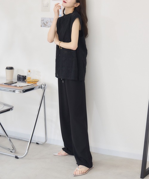 RU.TI.LE（ルチル）の「【RU.TI.LE】立体レースカットプルオーバー（Tシャツ/カットソー・レディース・ホワイト/ブラック・MEDIUM）」の13枚目の写真