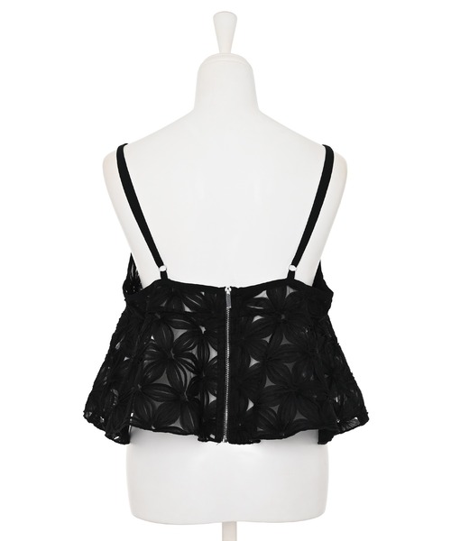 Narcissus（ナルシス）の「【Narcissus】フラワーキャミソール（キャミソール・レディース・ホワイト/ブラック・FREE）」の3枚目の写真