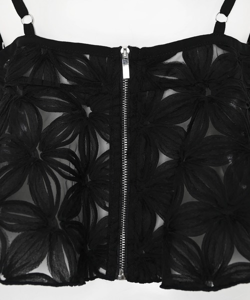 Narcissus（ナルシス）の「【Narcissus】フラワーキャミソール（キャミソール・レディース・ホワイト/ブラック・FREE）」の13枚目の写真