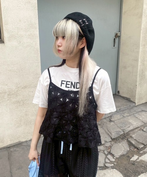 Narcissus（ナルシス）の「【Narcissus】フラワーキャミソール（キャミソール・レディース・ホワイト/ブラック・FREE）」の15枚目の写真