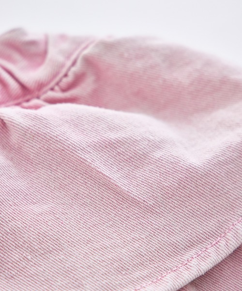 pairmanon（ペアマノン）の「ケミカル カラー ティアード デニムスカッツ（デニムパンツ・キッズ・ブラウン/ピンク/カーキ・100/140/130/110/120/90/150）」の17枚目の写真