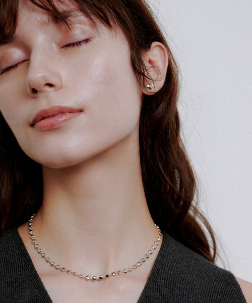 quip queint(クイップクエイント)の「【quip queint】chunky heart stud pirce/チャンキー ハート スタッド ピアス(ピアス(両耳用)・レディース・シルバー・FREE)」の7枚目の写真