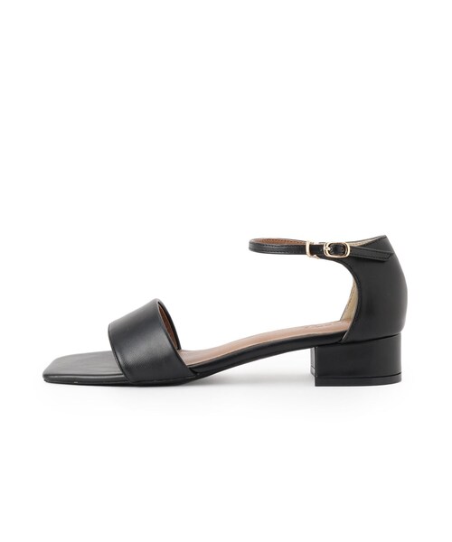 Dessin（デッサン）の「スクエアトゥストラップサンダル（サンダル・レディース・ブラウン系その他/ブラック/シルバー・45/40/35）」の4枚目の写真